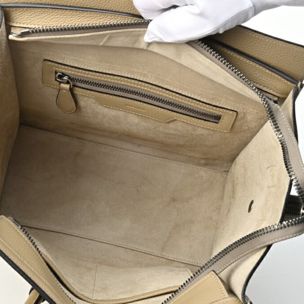 CELINE luggage micro beige handbag - Picture 7 of 10